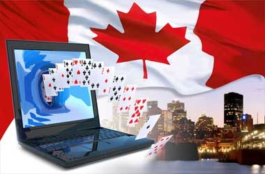laptop deck of cards flag